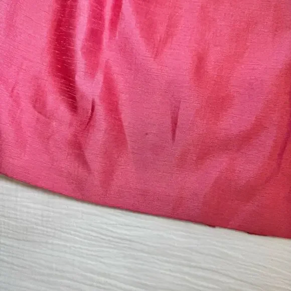 Alice + Olivia Toni Paper-Bag Skirt Satin Pink Women’s 8 Pencil Office Barbie - Picture 6 of 16